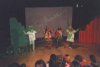 Daniel as the Frog Prince in the Antidote production