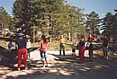 water balloon volleyball in troodos