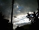 dramatic clouds in the November sky in Cyprus