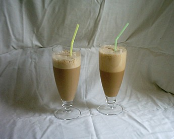 Two frapps, created by Daniel
