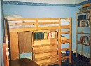 Daniel's bunk bed and storage in the UK