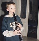 Daniel plays the clarinet