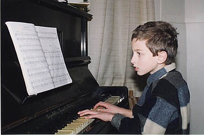Timothy playing the piano