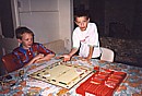 playing Monopoly on Tim's birthday