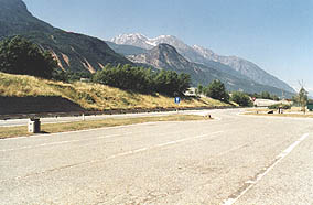 Swiss mountains, seen from the motorway