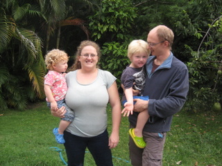 Daniel and Becky with the children