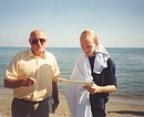 Daniel's baptism at McKenzy beach, Larnaka