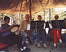 playing recorders with the home educators in Troodos