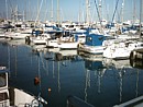 Boats in the Larnaka marina 