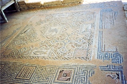 mosaic at Kurium site
