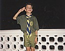 Tim in his Cyprus cub uniform