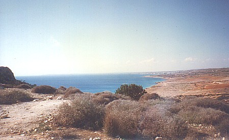 beach near Cape Greco in Cyprus