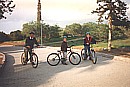 cycling in the Salt Lake Park in Cyprus