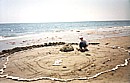 sandcastles at the beach