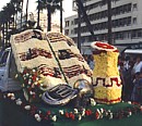 musical float at the Larnaca flower festival